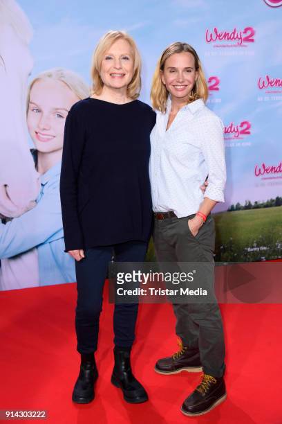 Maren Kroymann, Nadeshda Brennicke during the premiere of 'Wendy 2 - Freundschaft fuer immer' at Cinedom on February 4, 2018 in Cologne, Germany.