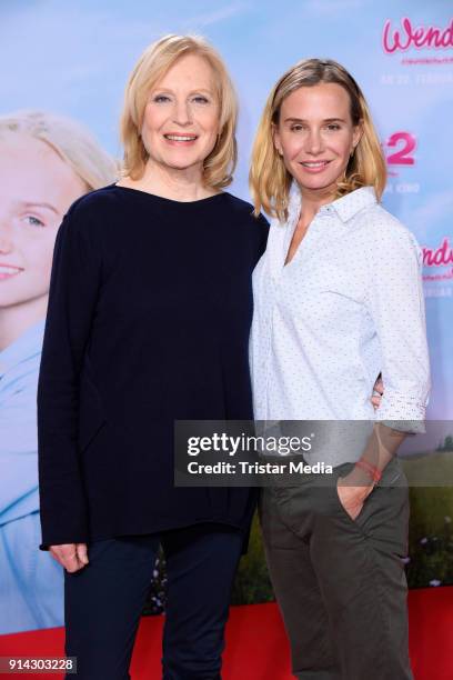 Maren Kroymann, Nadeshda Brennicke during the premiere of 'Wendy 2 - Freundschaft fuer immer' at Cinedom on February 4, 2018 in Cologne, Germany.