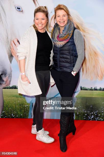 Caroline Frier and her sister Annette Frier during the premiere of 'Wendy 2 - Freundschaft fuer immer' at Cinedom on February 4, 2018 in Cologne,...