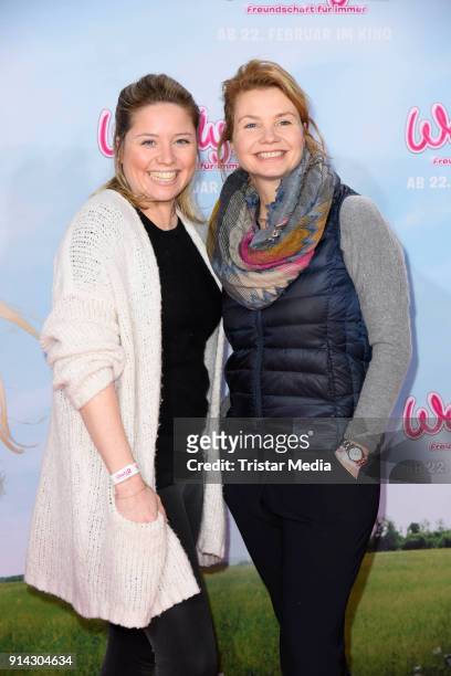 Caroline Frier and her sister Annette Frier during the premiere of 'Wendy 2 - Freundschaft fuer immer' at Cinedom on February 4, 2018 in Cologne,...
