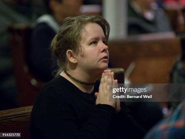 Members of the public came to the The Metropolitan Community Church, which held a candlelight prayer vigil for the victims of serial killer Bruce...