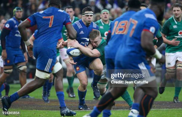 Guilhem Guirado of France during the NatWest 6 Nations match between France and Ireland at Stade de France on February 3, 2018 in Saint-Denis near...