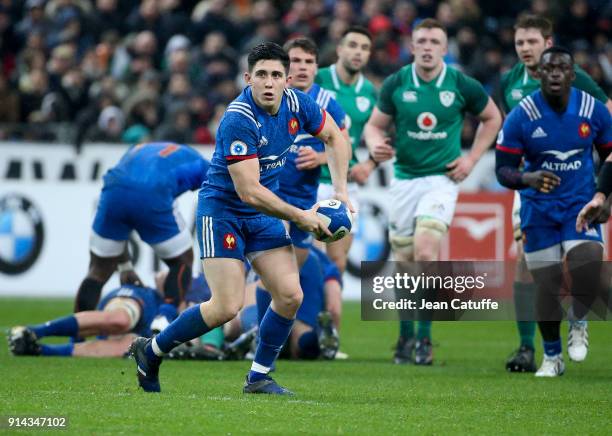 Anthony Belleau of France during the NatWest 6 Nations match between France and Ireland at Stade de France on February 3, 2018 in Saint-Denis near...