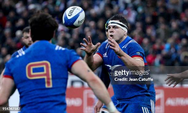 Guilhem Guirado of France during the NatWest 6 Nations match between France and Ireland at Stade de France on February 3, 2018 in Saint-Denis near...