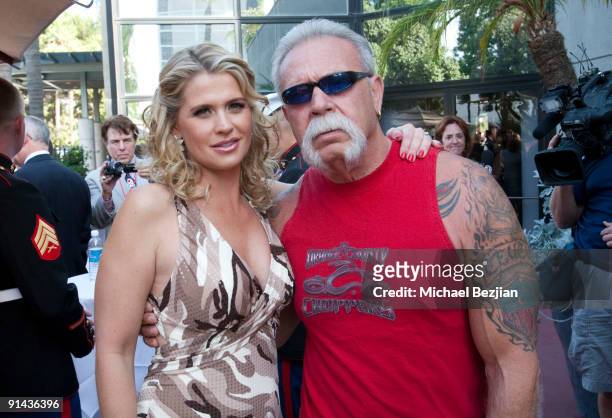 Actress Kristy Swanson and Paul Teutel arrive at "A Night of Honour" Hosted By Dr. Phil McGraw at Universal Hilton Hotel on October 4, 2009 in...