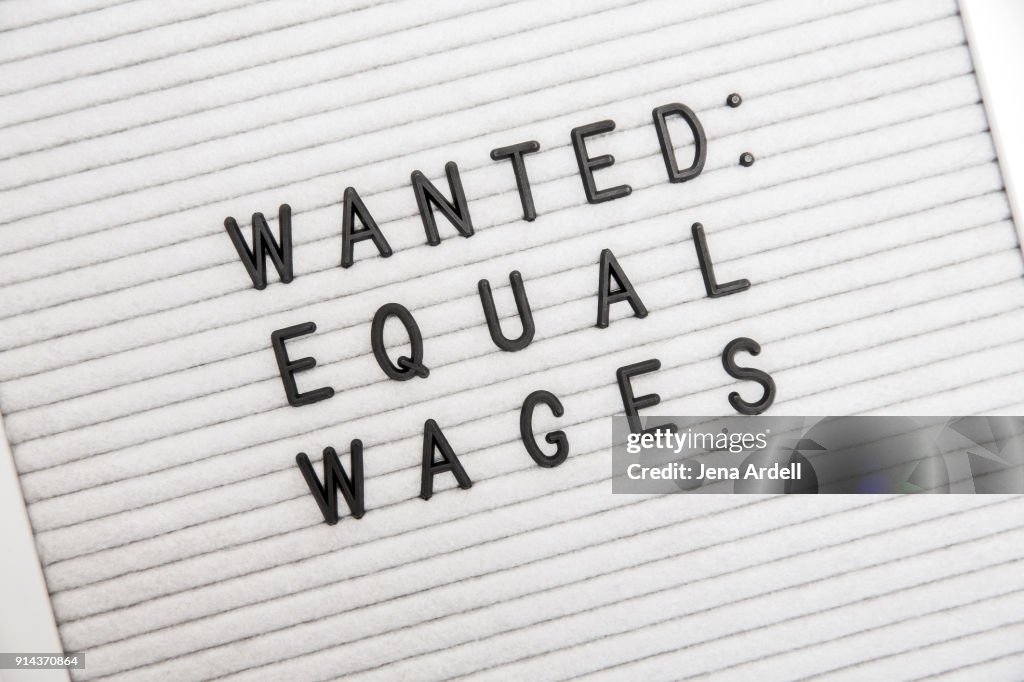 Equal Wage Equal Pay Equality Letterboard