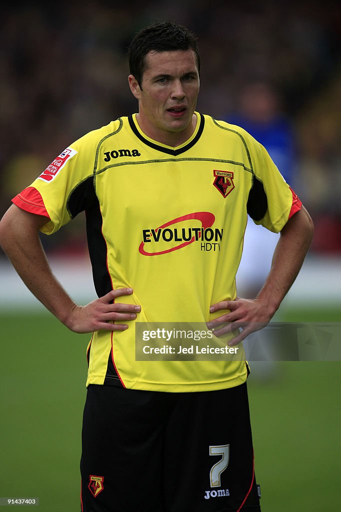 Watford's Don Cowie during the Watford v Cardiff City Coca Cola... News