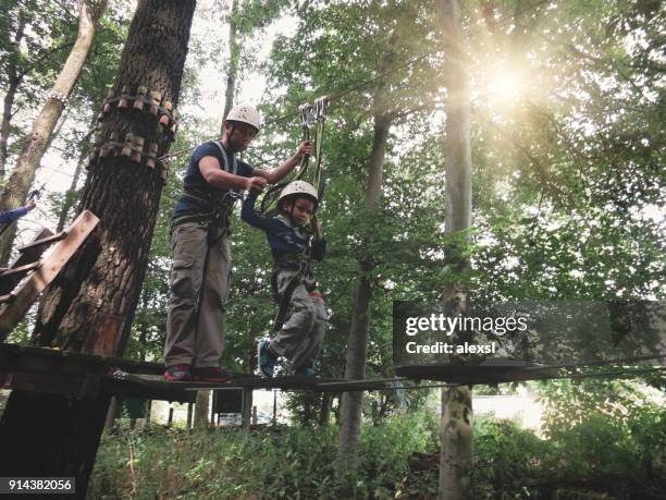 Forest Rope Balance Forest Rope Course Photos and Premium High Res Pictures - Getty Images