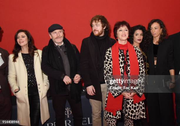 Anna Mouglalis, Tcheky Karyo, Gael Giraudeau, his mother Anny Duperey, Nathalie Dessay, Janane Boudili, Sabrina Ouazani attend 39th "Festival Mondial...