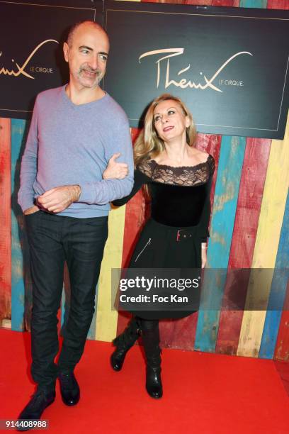 Laurent Naouri and his wife Nathalie Dessay attend 39th "Festival Mondial Du Cirque de Demain" : Awards Ceremony At Cirque Phenix on February 4, 2018...