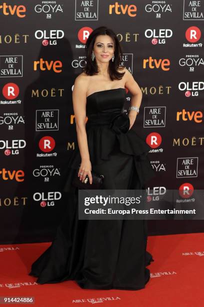 Ana Alvarez attends Goya Cinema Awards 2018 at Madrid Marriott Auditorium on February 3, 2018 in Madrid, Spain.