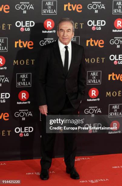 Jose Luis Perales attends Goya Cinema Awards 2018 at Madrid Marriott Auditorium on February 3, 2018 in Madrid, Spain.