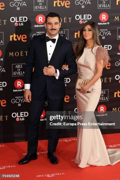 Antonio Velazquez and Marta Gonzalez attend Goya Cinema Awards 2018 at Madrid Marriott Auditorium on February 3, 2018 in Madrid, Spain.