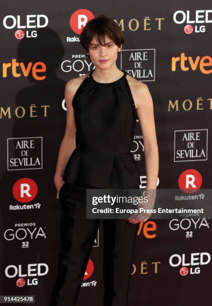 Alba Galocha attends Goya Cinema Awards 2018 at Madrid Marriott Auditorium on February 3, 2018 in Madrid, Spain.