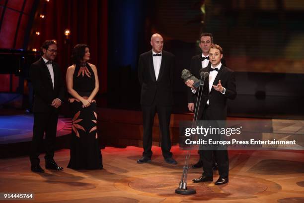 Gabriel Gutierrez attends the 32nd edition of the 'Goya Cinema Awards' ceremony at Madrid Marriott Auditorium on February 3, 2018 in Madrid, Spain.