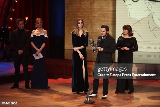 Jaume Carrio attends the 32nd edition of the 'Goya Cinema Awards' ceremony at Madrid Marriott Auditorium on February 3, 2018 in Madrid, Spain.