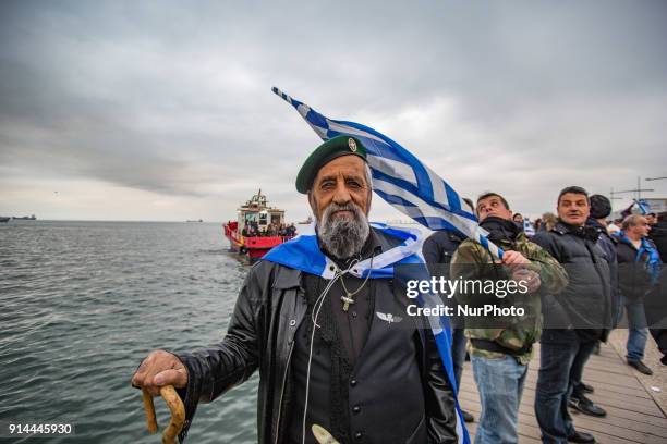 Massive rally in Syntagma square against the use of the term Macedonia by FYROM in Athens, Greece on February 4, 2018. According to the creators of...