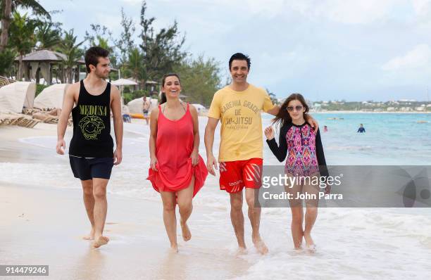 Georges Marini, Carole Marini, Gilles Marini and Juliana Marini enjoyed some vacation time with his family at Beaches Turks & Caicos Resort Villages...