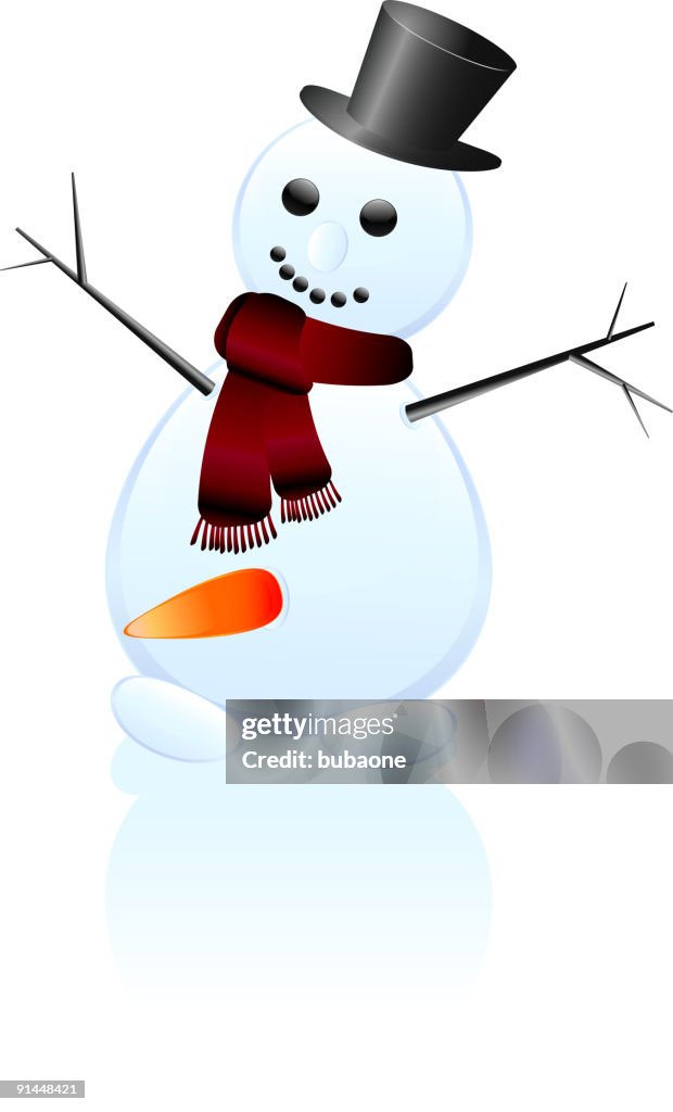 Snowman with carrot