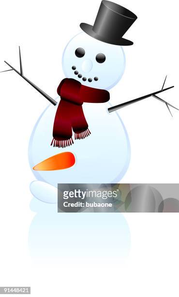 snowman with carrot - penis humour stock illustrations