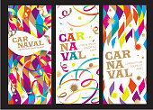 Carnival background. Translation from the Portuguese text: Carnival.