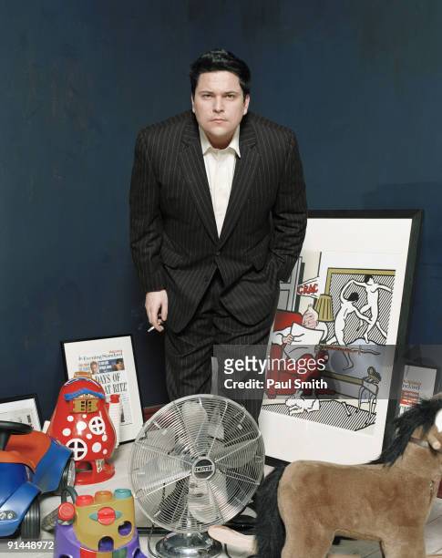 Comedian Dom Joly poses for a portrait shoot in London on March 3, 2006.