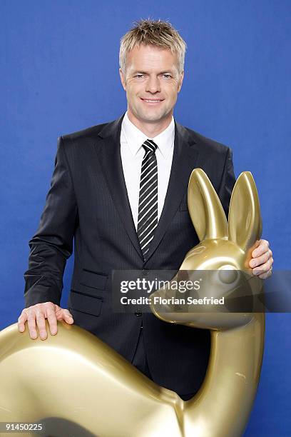 Thomas 'Tom' Bartels attends his presentation as new Bambi Host at Sky Lounge at Side Hotel on October 5, 2009 in Hamburg, Germany. Thomas 'Tom'...