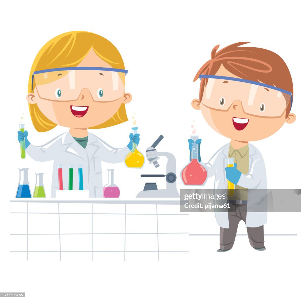 Science Child Potrait Scientist Kids High-Res Vector Graphic - Getty Images