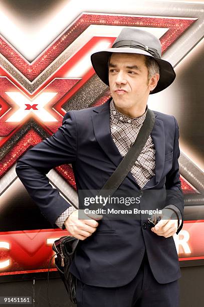 The Italian TV program "X Factor" airs on Italian TV on Septemberr 9, 2009 in Milan, Italy.