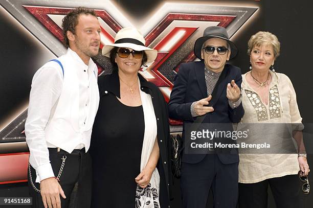The Italian TV program "X Factor" airs on Italian TV on Septemberr 9, 2009 in Milan, Italy.