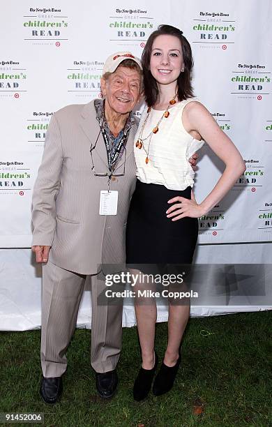 Actor Jerry Stiller and figure skater Sarah Hughes attend the 3rd Annual New York Times Great Children's Read at Columbia University on October 4,...