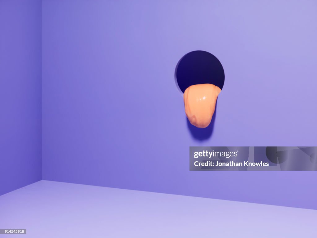 Slime running down wall