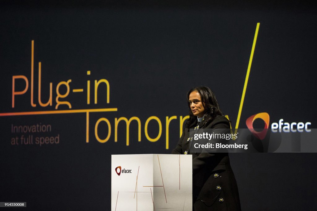 Africa's Richest Woman Isabel Dos Santos Attends Inauguration Of Efacec's New Electric Mobility Industrial Unit