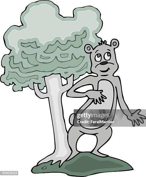 begging bear - bear standing stock illustrations