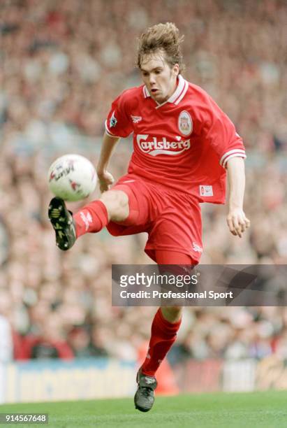 Jason McAteer of Liverpool in action, circa 1997.