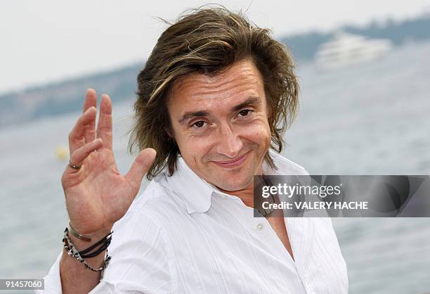 Richard Hammond poses during the science-based TV quiz show for children "Blast Lab" photocall at the 25th four-day MIPCOM market, on October 05,...
