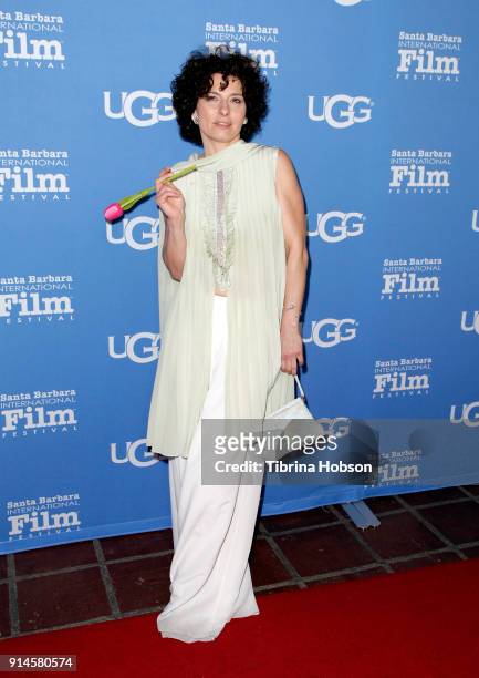 Lidia Vitale attends the 33rd Annual Santa Barbara International Film Festival Santa Barbara Award presentation at Arlington Theatre on February 4,...
