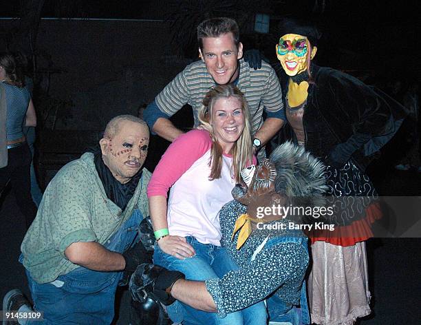 Alison Sweeney and husband Dave Sanov with Ghost Town Monsters