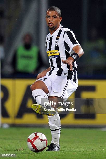 Felipe De Carvalho Melo of Juventus in action during the Serie A match played between US Citta di Palermo and Juventus FC at Stadio Renzo Barbera on...