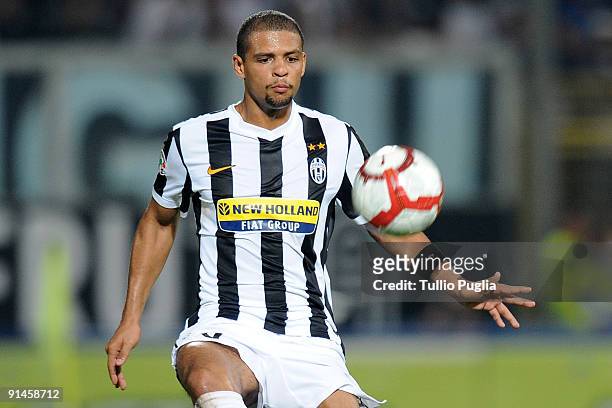 Felipe De Carvalho Melo of Juventus in action during the Serie A match played between US Citta di Palermo and Juventus FC at Stadio Renzo Barbera on...