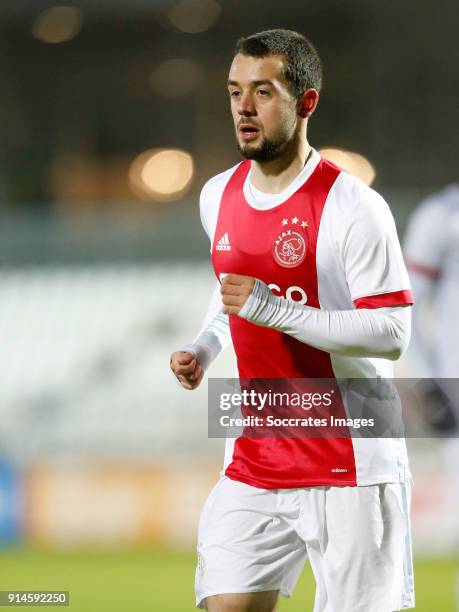 Amin Younes of Ajax U23 during the Dutch Jupiler League match between Ajax U23 v Helmond Sport at the De Toekomst on February 5, 2018 in Amsterdam...