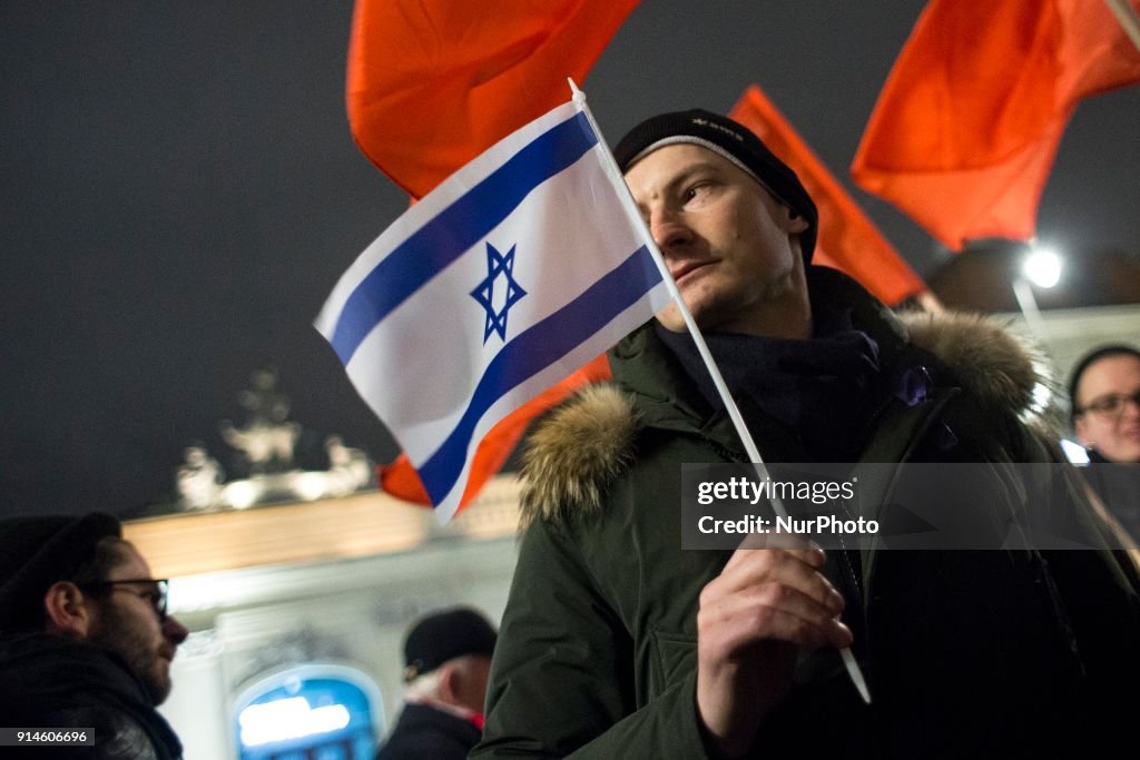 Far-right Polish groups protest against Israeli politics