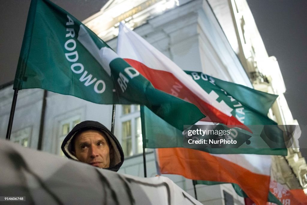 Far-right Polish groups protest against Israeli politics