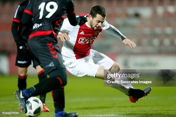 Amin Younes of Ajax U23 during the Dutch Jupiler League match between Ajax U23 v Helmond Sport at the De Toekomst on February 5, 2018 in Amsterdam...