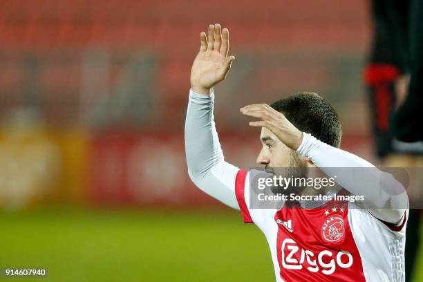 Amin Younes of Ajax U23 during the Dutch Jupiler League match between Ajax U23 v Helmond Sport at the De Toekomst on February 5, 2018 in Amsterdam...