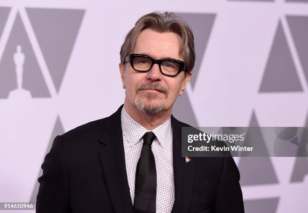 Actor Gary Oldman attends the 90th Annual Academy Awards Nominee Luncheon at The Beverly Hilton Hotel on February 5, 2018 in Beverly Hills,...