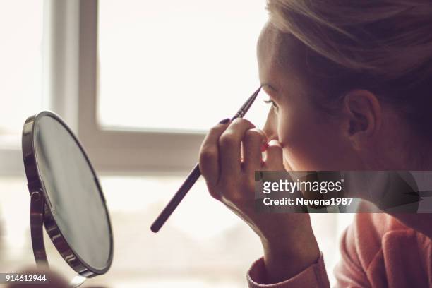 bringing out those beautiful brows - eyebrow stock pictures, royalty-free photos & images
