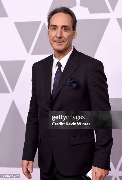 Composer Alexandre Desplat attends the 90th Annual Academy Awards Nominee Luncheon at The Beverly Hilton Hotel on February 5, 2018 in Beverly Hills,...