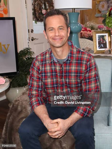 Actor Kirk Cameron visits Hallmark's "Home & Family" at Universal Studios Hollywood on February 5, 2018 in Universal City, California.