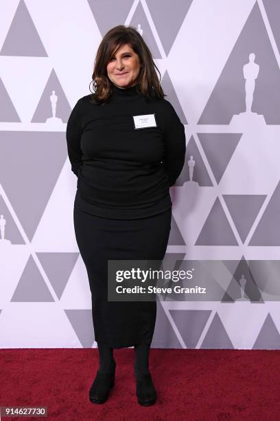 Producer Amy Pascal attends the 90th Annual Academy Awards Nominee Luncheon at The Beverly Hilton Hotel on February 5, 2018 in Beverly Hills,...